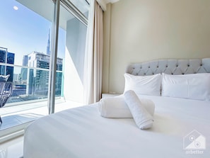 1 bedroom, iron/ironing board, bed sheets