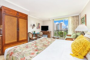 Iron/ironing board, free WiFi, bed sheets - City & Mountain Views Condo at Luana Waikiki Hotel Short Walk to the Beach (Honolulu)