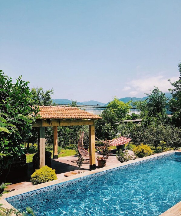 傳統雙人房, 山景 | 露台/庭院