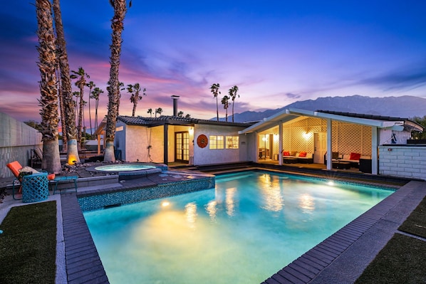 A heated pool