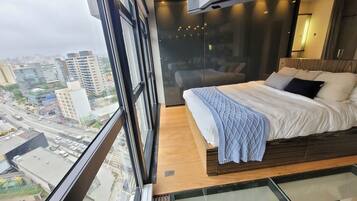 Exclusive-huoneisto | 1 makuuhuone, työpöytä, ilmainen Wi-Fi