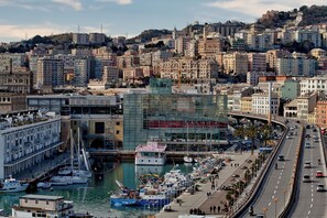 Byutsikt fra overnattingsstedet