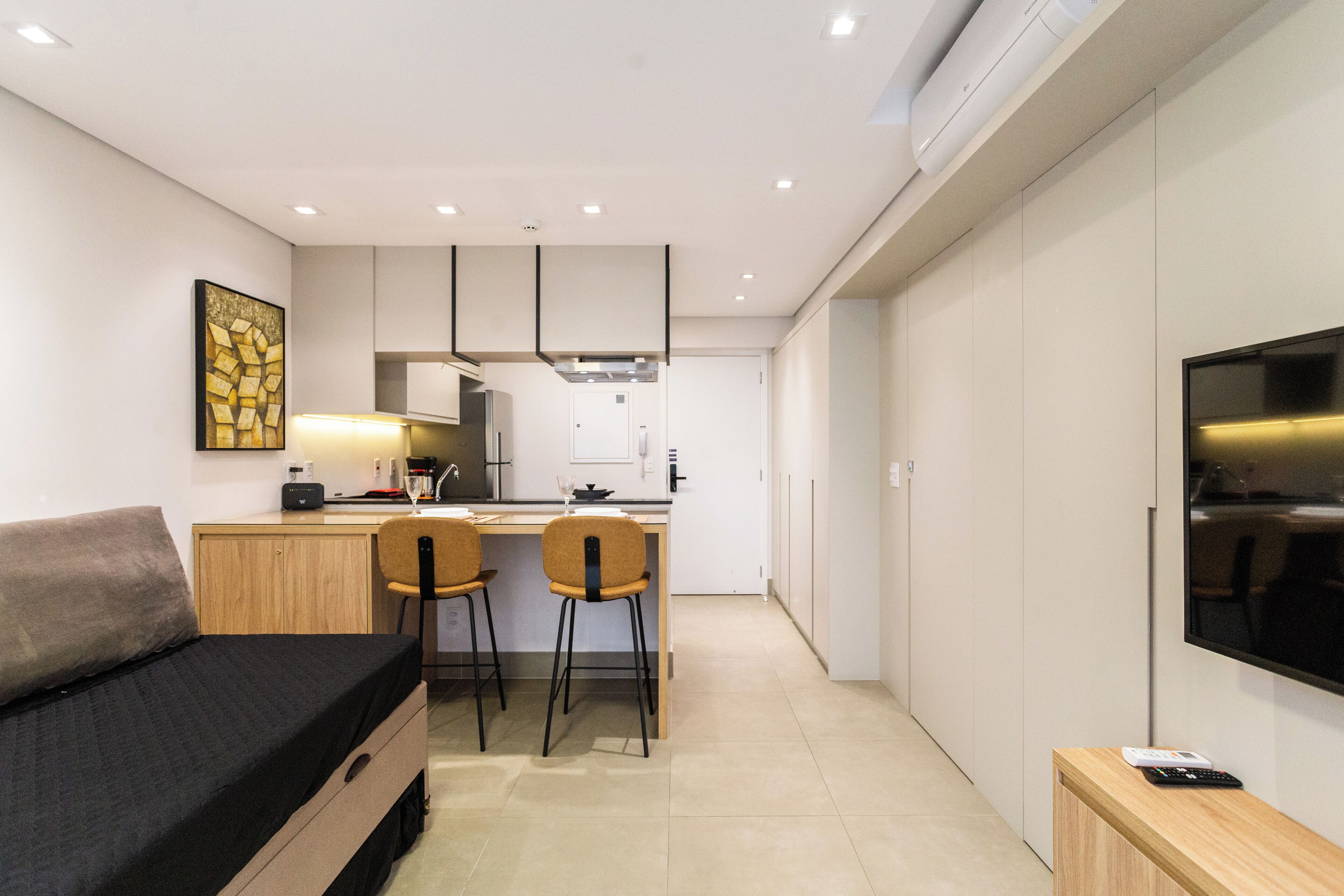 Apartment | Ruang tamu | 42 inci sebuah televisyen pintar dengan kabel, Netflix 