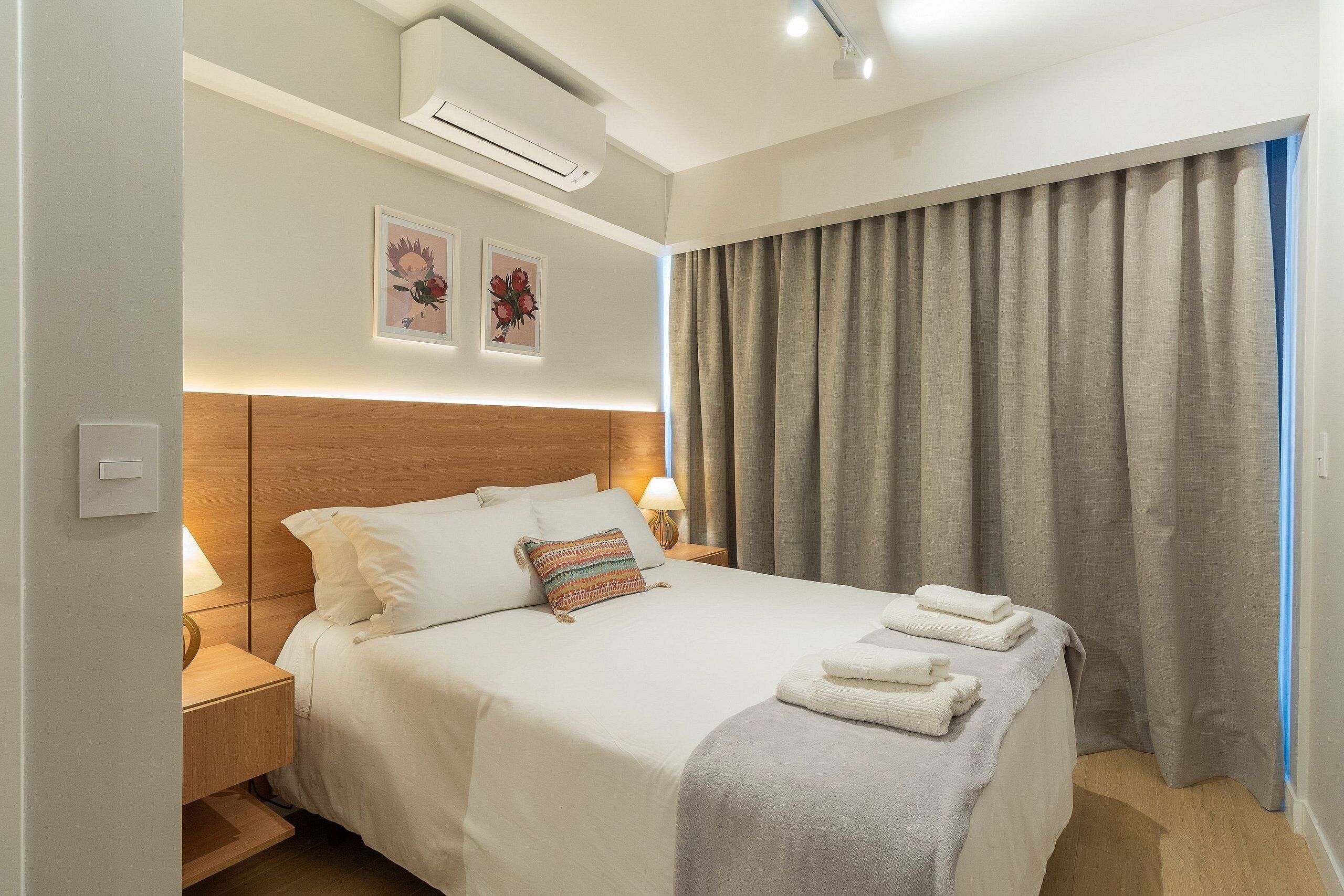 Apartamento design | 1 quarto, roupas de cama antialérgicas, espaço de trabalho para notebook