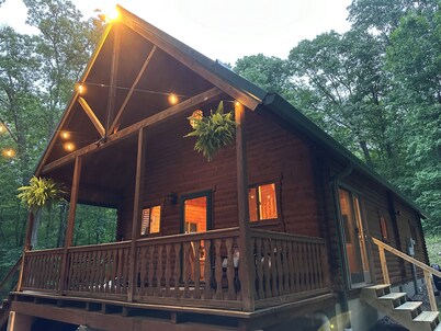 Beautiful cabin in the woods. 