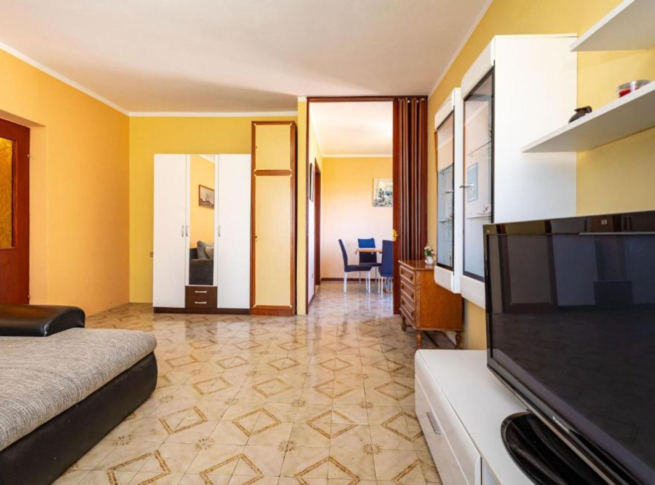 Apartment (Two Bedroom Apartment with Terrace) | Living room | 32-inch flat-screen TV with digital channels