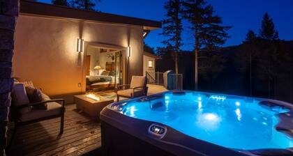 Mountain Cabin w/ Scenic Views, Deck, Hot Tub, Fire Pit, Forest & Peak Retreats