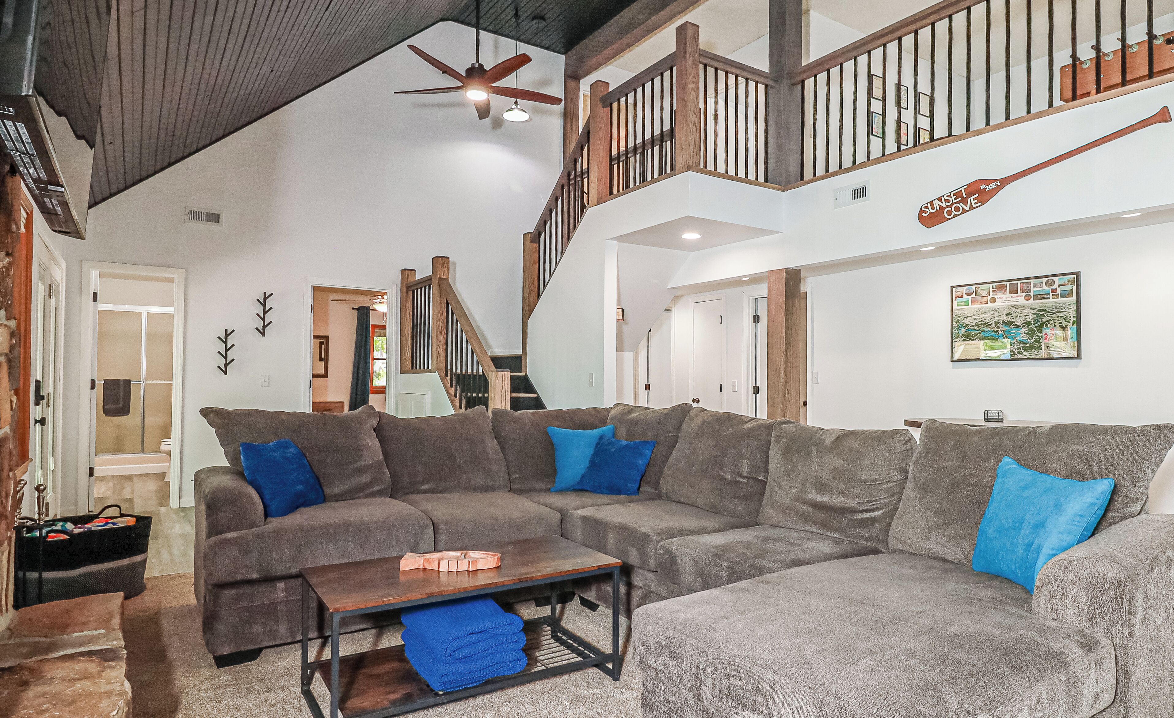 Lakefront Sunset Views - few steps to private dock - 250 feet of shoreline!