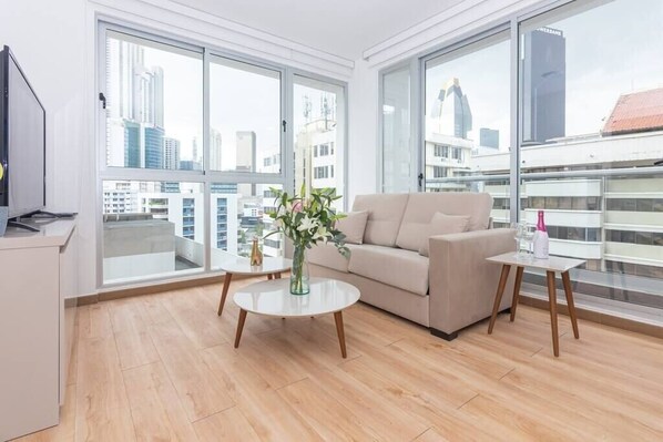 TV - Luxury 1 bedroom apt free parking  and balcony (Panamá)