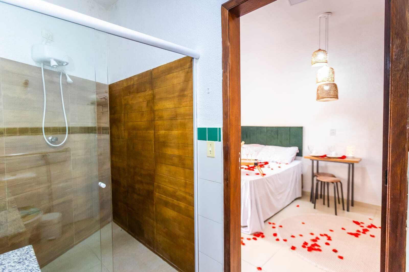 Quarto luxo | Banheiro | Produtos de toalete grátis, toalhas de banho