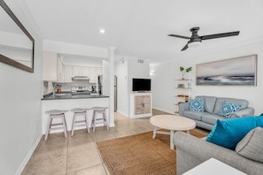 Condo, 1 Queen Bed with Sofa bed (Summer House West B101) | Living area - Summer House West B101 (Gulf Shores)