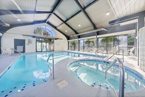 Indoor pool, outdoor pool