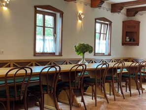 Dining - A cozy and luxurious house with a pool beneath mount Donačka gora. (Rogatec)