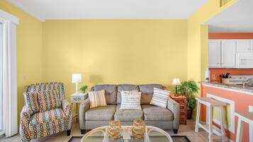 Condo, Multiple Beds (The Dunes 502) | Living area