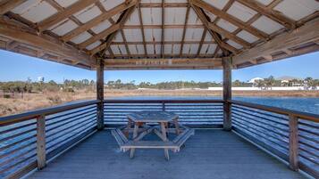 Condo, 1 King Bed with Sofa bed (Grand Caribbean in Perdido Key 111E) | Outdoor dining
