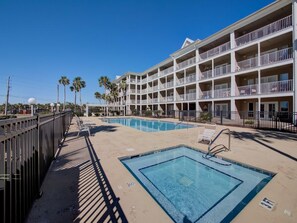 Condo, 1 King Bed with Sofa bed (Grand Caribbean in Perdido Key 111E) | Pool | A heated pool - Grand Caribbean in Perdido Key 111e (Pensacola)