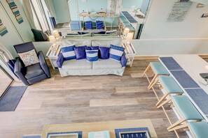 Condo, 1 King Bed with Sofa bed (Sugar Beach 301) | Living area