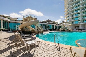 Condo, Multiple Beds (Caribe Resort D106) | Pool | A heated pool - Caribe Resort D106 (Orange Beach)