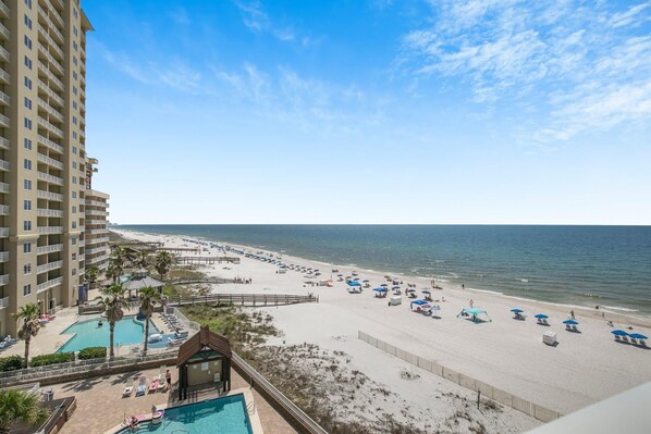 Condo, Multiple Beds (Romar Place 605) | Beach | On the beach