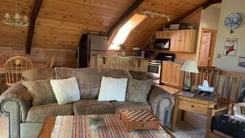 TV, fireplace, DVD player