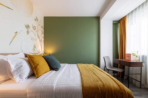 Design Apartment, 2 Bedrooms, Non Smoking, Kitchen | 2 bilik tidur, peralatan tempat tidur premium, busa memori 