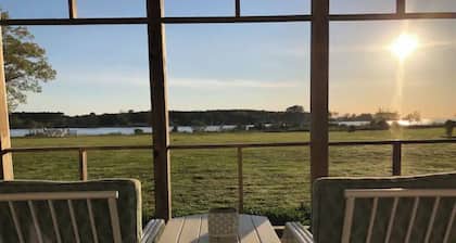 Holly Cove Suite has gorgeous sunsets and spectacular views of Onancock Creek.