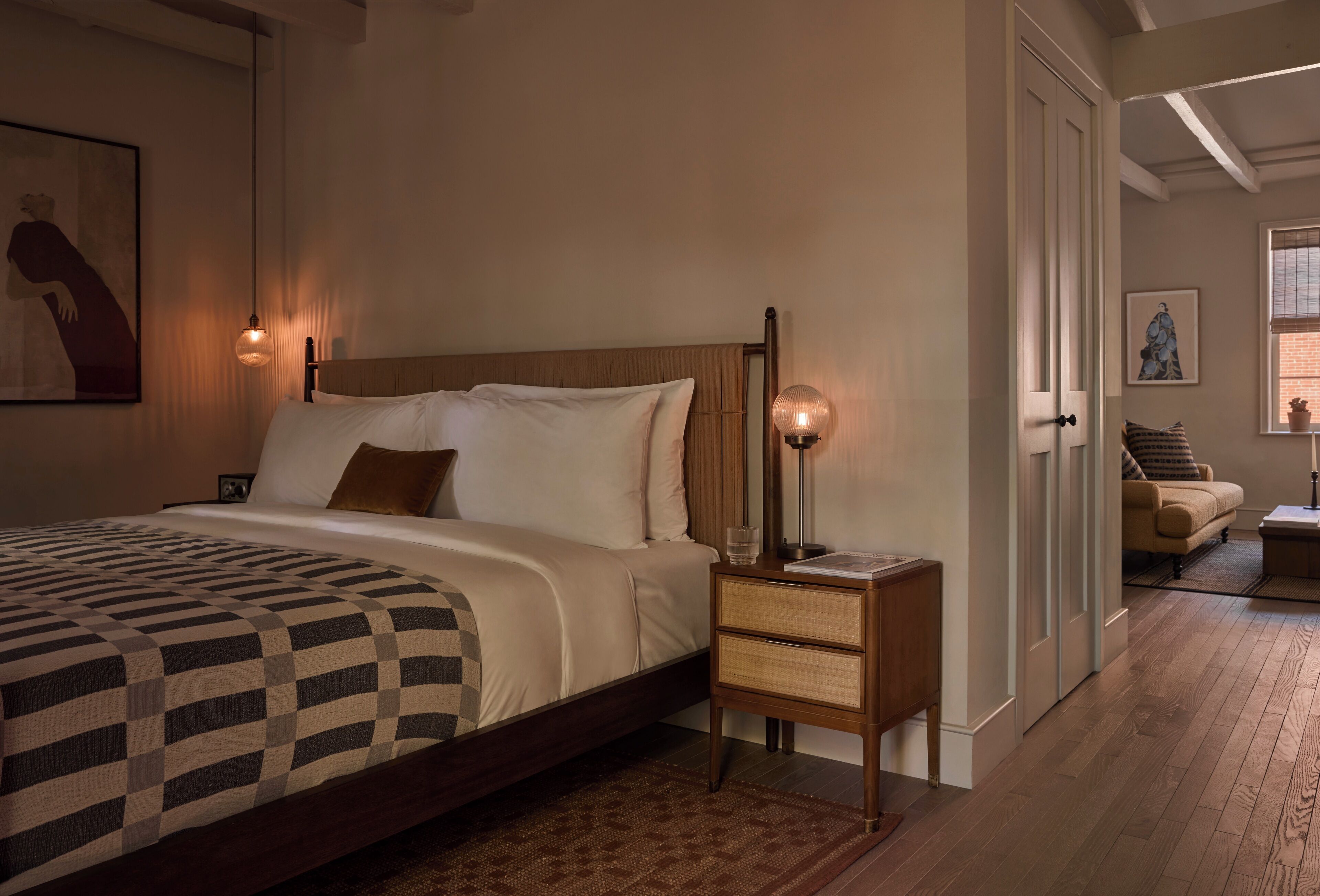 Loft Suite | Minibar, pengeskab på værelset, gratis Wi-Fi, sengetøj