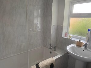House | Bathroom | Separate tub and shower, deep soaking tub, towels