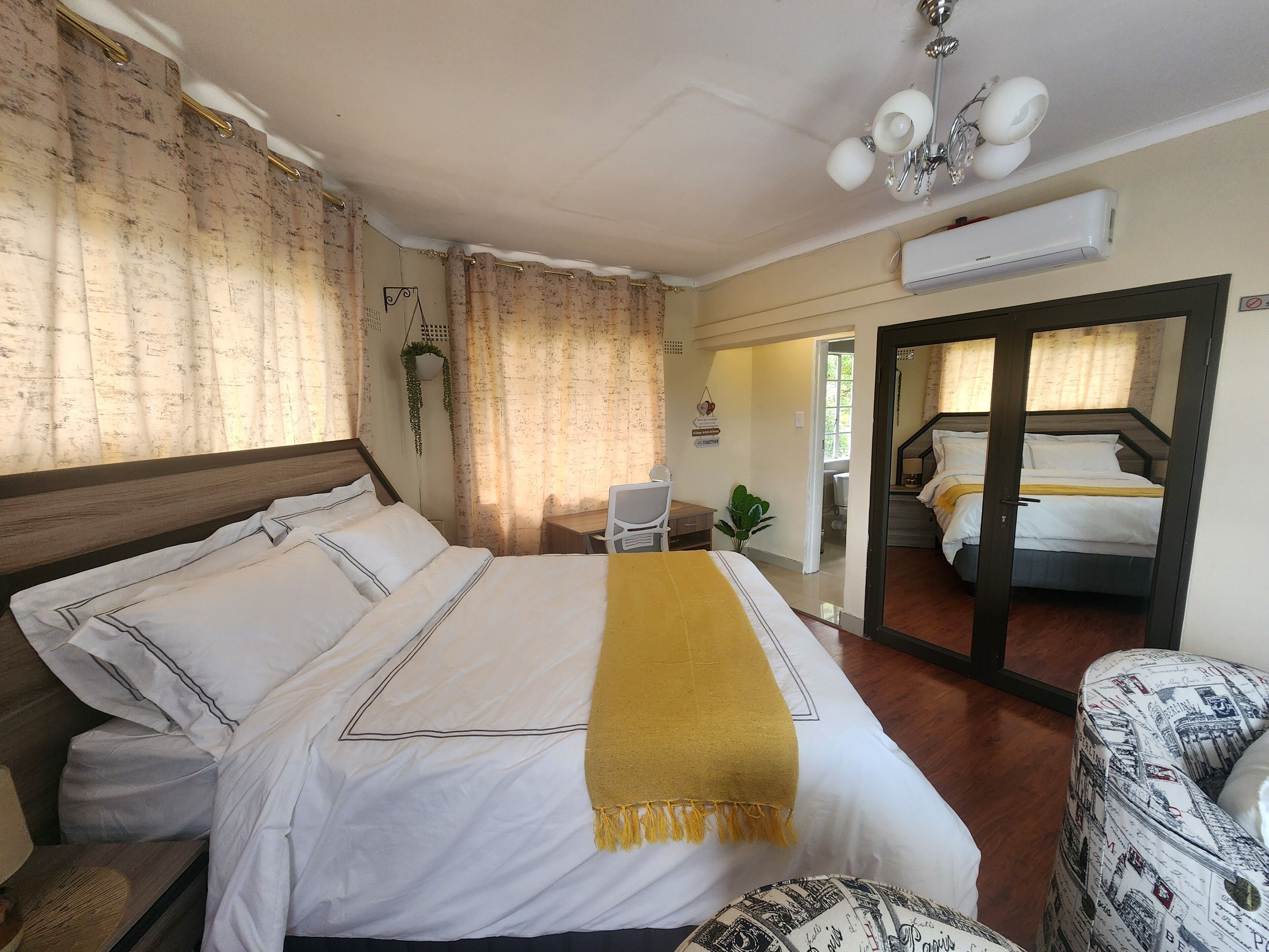 Bettwäsche aus ägyptischer Baumwolle, hochwertige Bettwaren, Minibar