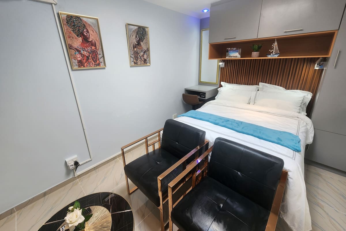 Bettwäsche aus ägyptischer Baumwolle, hochwertige Bettwaren, Minibar