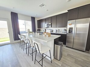 Private kitchen - Entire Home In Las Vegas | Master Suite | King Bed | Mini Golf | Tesla Rental | (Las Vegas)