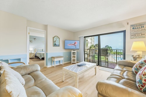 Three bedroom oceanfront w/ heated pool at Canaveral Towers!