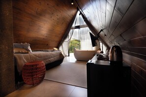 Luxury-Ferienhütte, Gartenblick