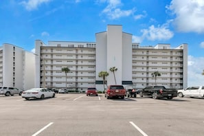 Guests can enjoy balconies with outdoor space on every floor.