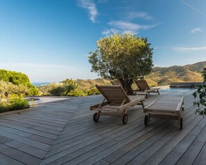 Terrace/patio - Villa Blanca 5* Sea View 🔅 and Mountain (BANYULS-SUR-MER)