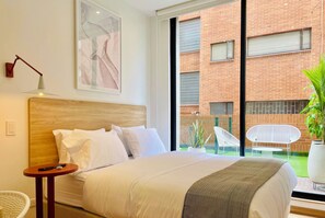 Apartment (206) | 1 bedroom, premium bedding, iron/ironing board, free WiFi - Nuevecuatro by Wynwood House (Bogotá)