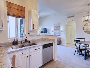 Fridge, microwave, oven, stovetop - Modern, Cozy Condo in North PHX with Pool in Gated Community! (Phoenix)