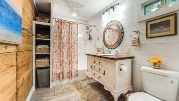 Hair dryer, towels