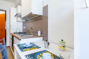 Fridge, oven, stovetop, toaster