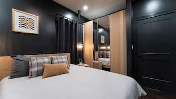 2 soverom, strykejern/-brett, reiseseng for barn og wi-fi (inkludert)