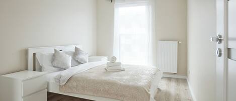 1 室のベッドルーム、アイロン / アイロン台、WiFi、ベッドシーツ