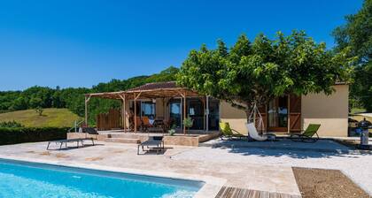 Magnifique maison de vacances privée avec WIFI, piscine privée, TV, terrasse et vue panoramique