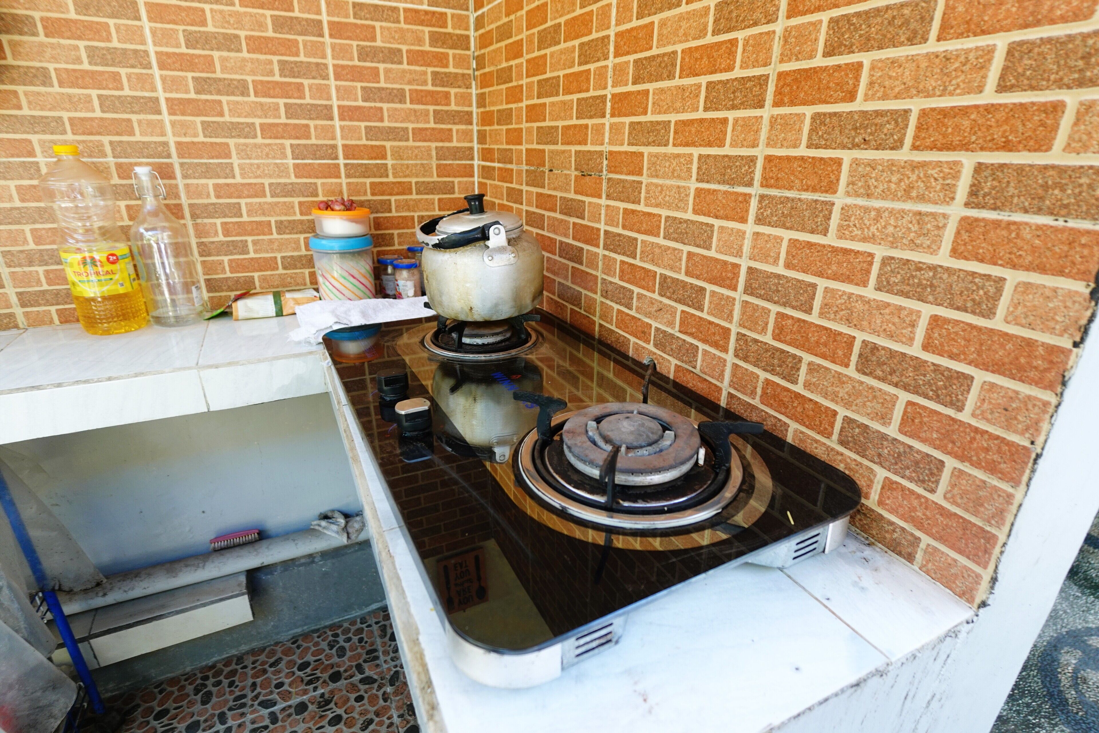 Quarto luxo, vista para o jardim | Espaço de cozinha compartilhada