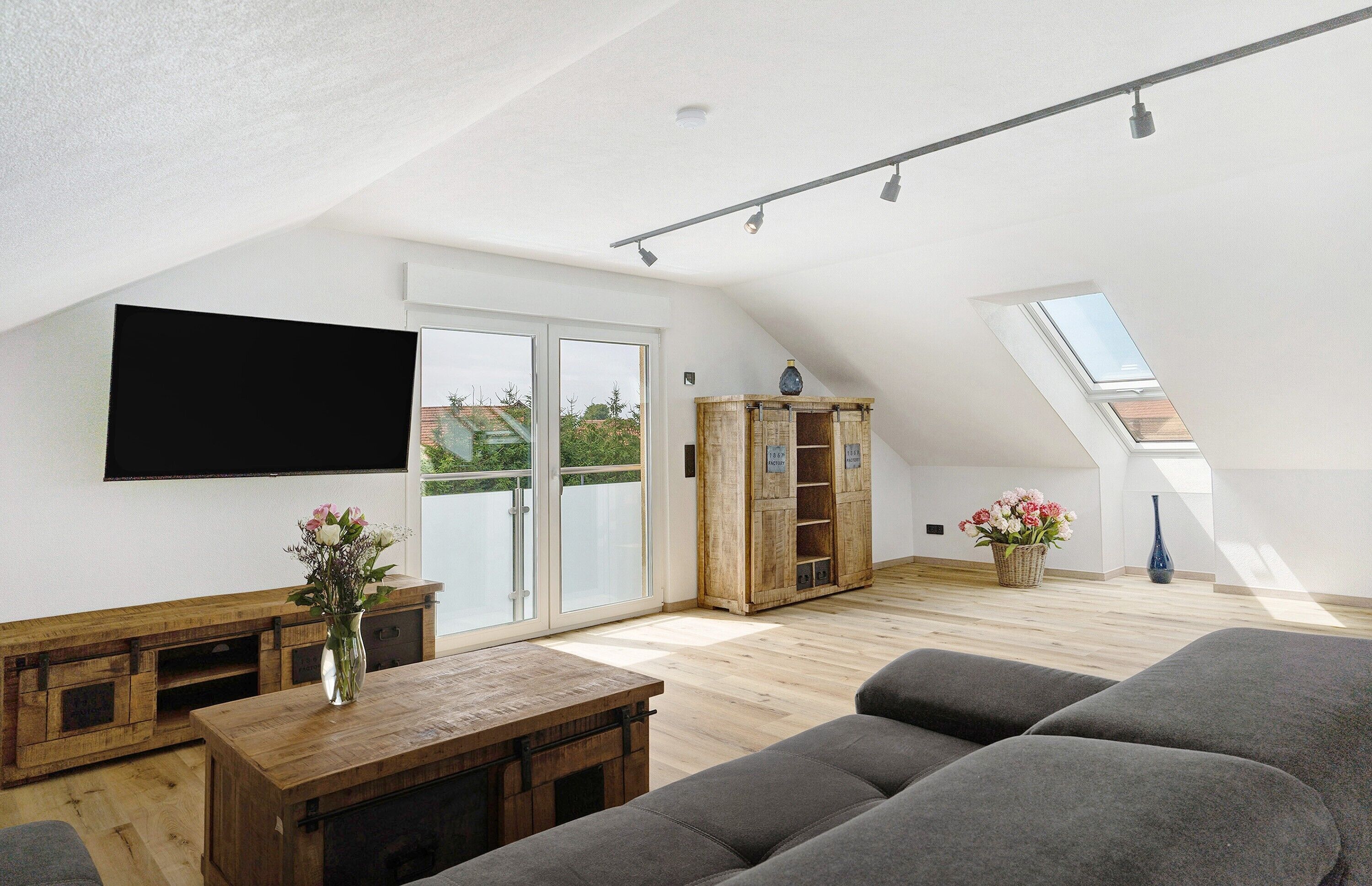 TV, DVD player, stereo