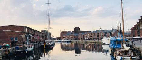 Blick von der Unterkunft