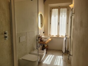 Shower, hair dryer