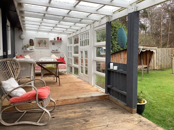 Outdoor dining - 5 Person Holiday Home in Nykobing Sj (Nykobing Sjaelland)