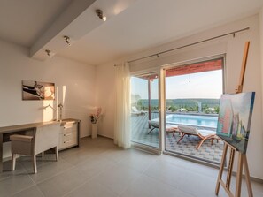 Villa | Living room - Apartment in Croatia Near Adriatic Coast (Sukosan)