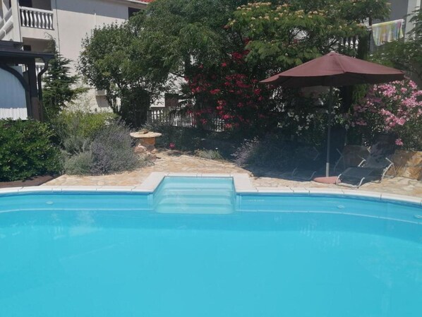 Outdoor pool - Sunny Pool Apartments - One Bedroom Apartment With Sea View (Jasenice)