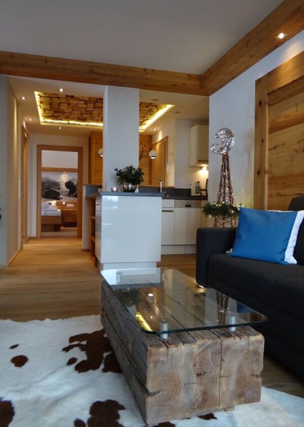 Apartment | Living area - Rubihorn View With Sauna (Fischen im Allgaeu)